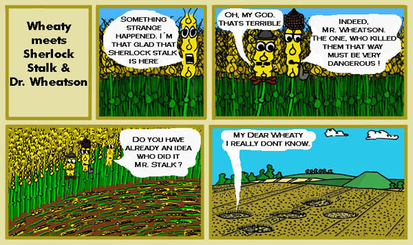 Crop-circle wit Crop-circle wit